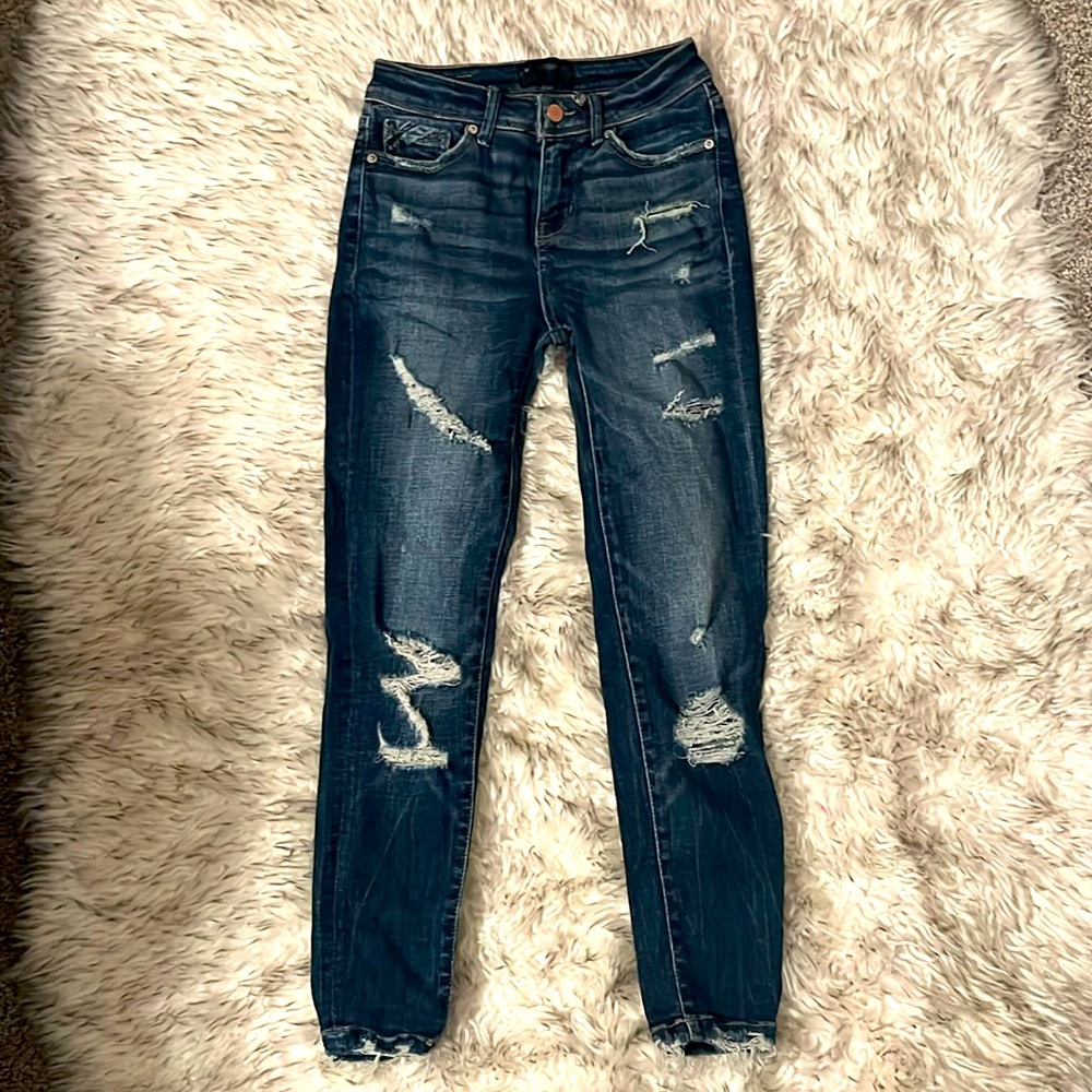 Buckle Black high rise jeans